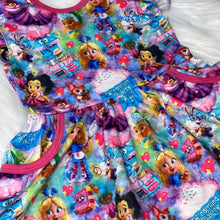 Load image into Gallery viewer, Pink Bakery Wonder Flutter Sleeve Peplum Set
